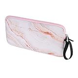 CM Neoprene Carrying Keyboard Sleeve Case Bag Protection Pouch Compatible with Magic Keyboard 1 & 2, Wireless Keyboard, Magic Mouse, Magic Trackpad and Wireless Trackpad (Pink Marble Pattern)