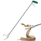 GYORGKSHI 47" Extra Heavy Duty Snake Tongs Reptile Grabber Catcher Wide Jaw Handling Tool