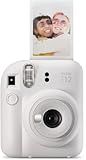 Fujifilm Instax Mini 12 Instant Film Camera, Clay White