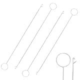 4PCS Loop Turner Tool for Sewing Tool & Silicone Beads, Knot-Grippers-Tool & Drawstring Threader Tool, Crochet Sewing Concepts& Tongue Crochet Tool for Fabric Belts Strips, 26.5 cm/ 10.4 Inch