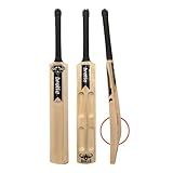 Bratla Bulls Kashmir Willow Cricket Bat for Hard Tennis Ball Scoop Design Bat - Adult Size, Lightweight Wooden Soft Tapeball Cricket Bat