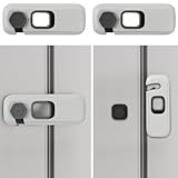 2Pack Child Proof Refrigerator Lock,Fridge Locks for Kids with Sticky Adhesive Pads,Baby Safety Locks for Fridges, Cabinets, Drawers, Double Doors and More (2 Pack)