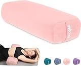 Yes4All Triple-Layer Sponge Yoga Bolster Pillow for Restorative Yoga & Meditation - Versatile Support Pillow, Balance & Poses Modification