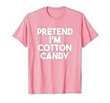 Pretend I'm a Cotton Candy Funny Lazy Halloween Costume T-Shirt