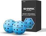 shark athletics Quiet Pickleball Balls - Indoor Practice Foam Pickleball Training Balls, Soft & Silent Pickleball Balls, 2-Pack