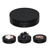 Mcbazel 360 Degree Rotating Display Stand, 5.4 Inch Motorized Spinning Platform, Electric Lazy Susan, Turntable Table Base for Photography, Jewelry, Watch, Cup - Max Load 3kg, Black