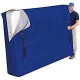 Cosy Family Mattress Bags for Moving with 8 Handles - 170GSM Extra-Thick Mattress Bag for Moving Supplies - Reusable Mattress Cover Protector Storage with Zipper, Blue, Full