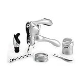 Rabbit Wine Tool Kit (Silver), 6 Piece Set