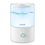 FOHERE Humidifiers for Bedroom, 3.2L Cool Mist Baby Humidifier, 28H Quiet Runtime, Auto Shut-Off, 7-Color Nightlight, Top-Fill, BPA-Free, Essential Oil Diffuser for Home, Room, Nursery, Plants,Office