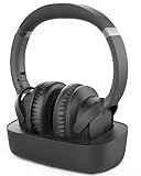 Avantree Ensemble - Wireless Headphones for TV Watching for Seniors with Clear Voice, Easy Setup & Charging Dock, 35H Play Time, Comfortable, Works with Optical, AUX & Bluetooth TVs