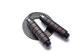 BOOMIBOO Jump Rope, Adjustable Jump Ropes,Skipping Rope Tangle-Free Rapid Speed with Ball Bearings for Women Men Kids,Exercise & Slim Body Jumprope at Home School Gym
