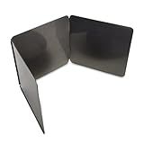 HIC Kitchen 3-Sided Splatter Guard, Non-Stick Carbon Steel, Heat Safe, Folds Flat For Storage
