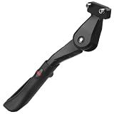 Sataway Height Adjustable Bicycle Kickstand Aluminum Alloy Strong Rear Mount Kick Stand for 16-22inch Bikes,Ebikes (40mm Hole Distance only)