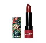 Almay Lip Vibes Lipstick with Vitamin E Oil & Shea Butter, Matte Cream Finish, Hypoallergenic, Love Yourself, 0.14 Oz