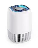 Air Purifiers for Home with H13 True HEPA Filter Up to 1076 Ft² for Pet Hair, Odors, Pollen, Smoke, Compact Air Cleaner with 3 Speeds, Timer, Aroma Quiet 360°Intake Filter, White