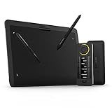 XENCELABS Drawing Tablet Bundle, Computer Graphic Tablets with 40 Customizable Quick Keys, 12" 8mm Ultrathin Pen Tablet with 2 Battery-Free Stylus, 8192 Levels Pressure for Win/Mac/Linux, Black