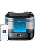 Dreo Smart Humidifiers for Bedroom, Top Fill 4L Supersized Humidifier Large Room with 28 dB, 36H Runtime, Touch/APP/Voice Control, Nightlight, Cool Mist Humidifiers for Baby, Plants, Indoor, Black
