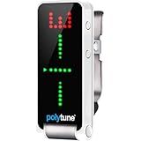 TC Electronic POLYTUNE CLIP Clip-On Tuner with Polyphonic, Strobe and Chromatic Modes and 108 LED Matrix Display for Ultimate Tuning Performance