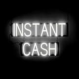 SpellBrite INSTANT CASH Sign | Loans & Currency-Related Sign with Neon Look, White LED Light Source | 25.9" x 15.0"