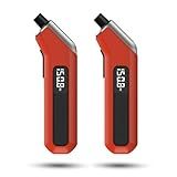 ETENWOLF Digital Tire Pressure Gauge 2 Pack, Industrial Tire Gauge 3-200 PSI, Calibrated to ANSI B40.7 Grade 2A(Plus-Minus 0.5%), Air Pressure Gauge with Replaceable AAA Batteries (Vivid Orange)