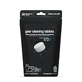 Bottle Bright Gear Cleaning Tablets EPA Safer Choice Certified - Hydration Reservoir, Large Container & Water Storage System Cleaner - 20 Tab Pack