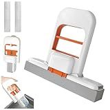 Little SpaceMini Folding Desktop Mop, Portable Hand Washless Mini Folding Sponge Mop, Application Scenarios, Bathroom, Kitchen, Desktop, Glass, Living Room, Car（Includes 2 Cleaning Sponge Heads）