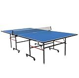 STIGA Advantage Series Indoor Ping Pong Table, Foldable - 13, 15, 18, and 25mm Tabletops - Quickplay 10 Minute Assembly - Playback Mode - Recreational- to Tournament-Level,T8579W, Blue