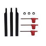 ASZLBYM 3/8” 1/2" SRACR SRACL SRDCN1010/1212 H06 Lathe Turning Holders Lathe Turning & Profiling Tool Holder with RCMT0602 Round Carbide Milling Inserts (3pcs 1/2” Holders with Gray Inserts)