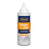 Farnam Wonder Dust Wound Powder, Blood Coagulant for Horses and Show Stock, For Use on Proud Flesh, Granulated Tissue, Stop Bleeding, 4 Ounces
