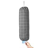 TOGETRUE Plastic Bag Holder, Wall Mount Plastic Bag Organizer Dispenser, Heavy Duty Grocery Bag Storage Holder for Home Kitchen Camper