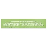 Alvin, TD260V, Modern Bold Lettering Template - Upper Case Letters