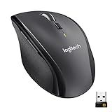 Logitech M705 Marathon Wireless Mouse, Gaming Mouse Wireless, 2.4 GHz USB-A Receiver, 5-Programmable Buttons, 3-Year Battery, PC, Mac, Laptop, Chromebook - Black