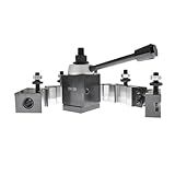 AXA Tool Post Set 250-100 Wedge Type Quick Change Tool Post Set 12 Inch Swing Dia 6Pcs