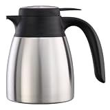 Service Ideas Flow Control Server, Vacuum Insulated, 20oz, Stainless Steel