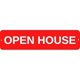 Real Estate Signs Riders Durable Aluminum Metal Signs With Different Messages For Real Estate 6x24 (Open House)