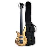 TARIO Left-handed Fretless 5 String Electric Bass Bolt_On Maple Neck,basswood Body