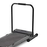 Handle Bar for Walking Pad Only, Compatible with Walking Pad 19.7'' Wide, Adjustable Handrail Height (Max 37.4''), Non-Slip Feet, Easy to Assemble, Stable Design, Black