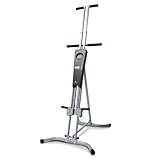 MaxiClimber 2.0 Vertical Climber Exercise Machine w/ Elastic Resistance System - Foldable Home Gym Fitness Equipment for Full Body Cardio & Strength Training Workouts, Adjustable Height