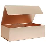LFBOX Rose Gold Christmas Gift Box with Magnetic Lid 1 Pack
