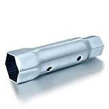 Dual Hex Wrench Removal Tool for Anode Rod and Water Heater Element, 1-1/16 in x 1-1/2 in x 6 in, Hex Socket for All Residential and RV Camper Travel Trailer Motorhome