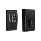 Schlage Encode Smart WiFi Deadbolt Lock for Front Door - Keyless Entry with App or Touchscreen - Works with Alexa, Hey Google, & Airbnb - Create Codes for Guests - Matte Black