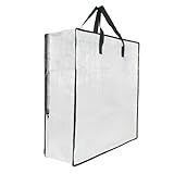 GONGKANGYUAN 25 Gallon Large Clear Storage Bags with Zipper and Handles, Blanket Bags for Closet Storage, Underbed Storage Organizer for Clothes Pillow Bedding Christmas Wreath