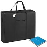 CSOKRE Heavy Duty Folding Ping Pong Table Storage Bag,[840d Oxford+Front Pocket] 37" x 5" x 37",for 6 x 3 FT Foldable Portable Table Tennis Table,Large Waterproof Carry Bag with Pad Handle,(Only Bag)