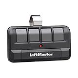 LiftMaster 894LT 4-Button Learning Garage Door Opener Remote Control - with Visor Clip - Use with myQ App - Works with Up to 4 Doors - Learning Remote Garage Door Opener - Sends a New Code - 1 Pack