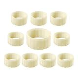 10Pcs Silicone Candle Grippers for Taper Candles and Candle Cups,Candle Hugger Gaskets and Peg Holders Stay Put,Candle Rings Gripper,for Weddings,Appointment,Festivals and Home Decor Gifts(White)