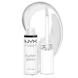 NYX PROFESSIONAL MAKEUP Butter Gloss, Non-Sticky Lip Gloss - Sugar Glass ,Clear