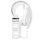 NYX PROFESSIONAL MAKEUP Butter Gloss, Non-Sticky Lip Gloss - Sugar Glass ,Clear