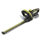 Hedge Trimmer for Dewalt 20V Battery, Cordless Hedge Trimmer with 22'' Dual-Action Blade, 1600RPM, 3/5'' Cutting Width, Rotatable Handle & Dual-Switch Design (Battery Not Included) (Green)