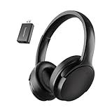 Skyaudio Wireless Headphones for TV Watching, Over Ear TV Headphones Wireless with USB Transmitter, Plug & Play, No Audio Delay, 20+ Hours, Louder and Clearer for Seniors