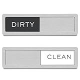 Rimaaiae Dishwasher Magnet Clean Dirty Sign, Strong Magnet Non-Scratch Clean Dirty Magnet for Dishwasher, Easy to Read & Slide